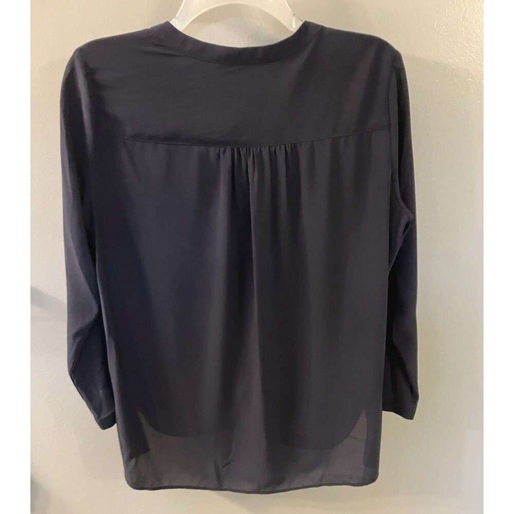 Heartloom Womens Navy Blue Knot front Blouse Size M - Picture 6 of 6